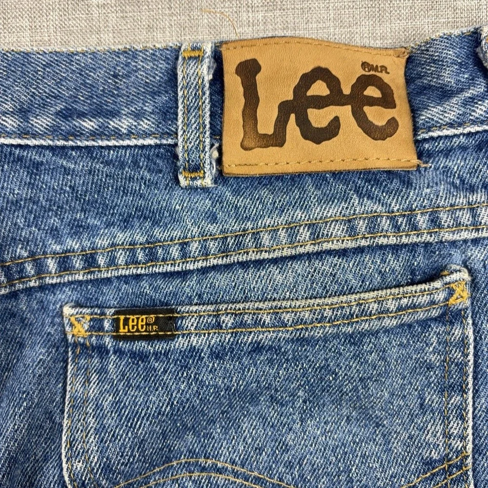 Lee Regular Fit Jeans Mens 36x31 Blue Medium Wash Straight Leg Denim Pants